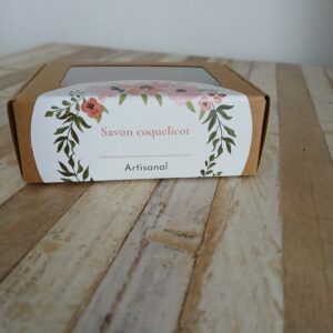 savon artisanal de coquelicot